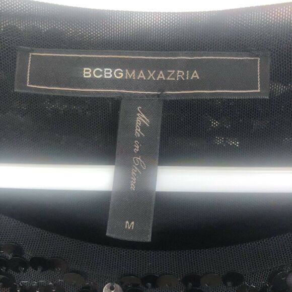 BCBGMAXAZRIA Marta Allover Sequin Sheath Dress M - Picture 5 of 9